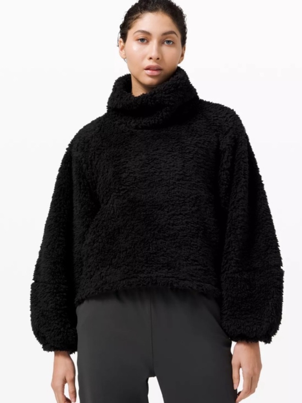 Lululemon Restore Sherpa Pullover Women’s Size XS/S Black